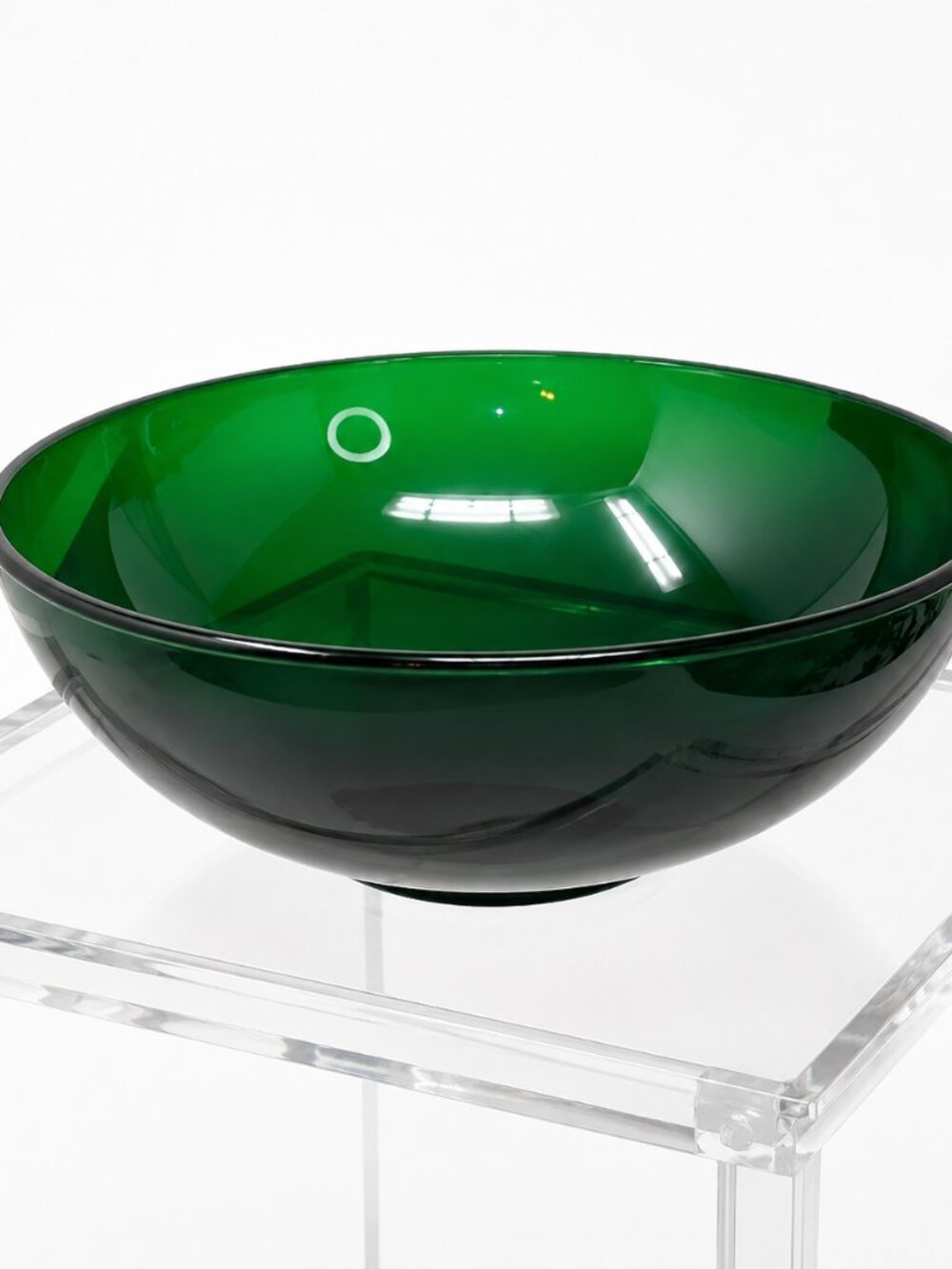 Green Glass Bowl